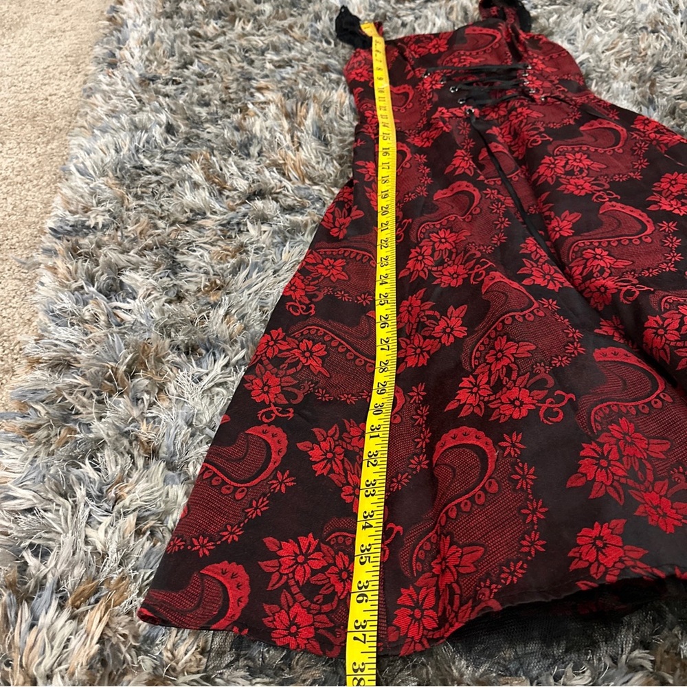 NWOT Hearts & Roses UK Red Black Valentines Day Dress Size S/4 - Picture 10 of 11